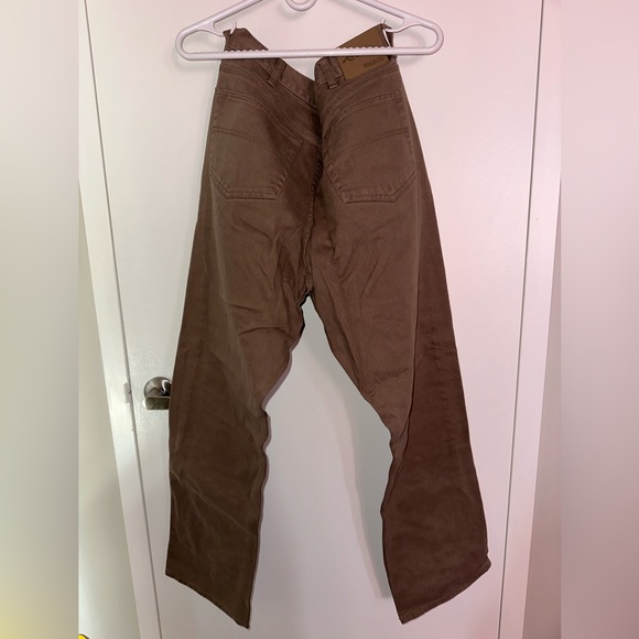 Men’s WindRiver Brown Denim Pants - Picture 2 of 4